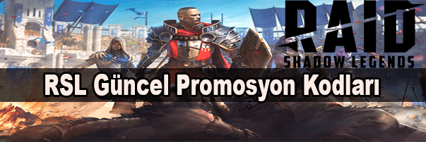 Raid Shadow Legends Promosyon Kodu