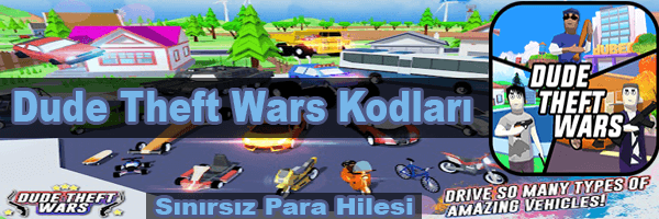 Dude Theft Wars Kodları